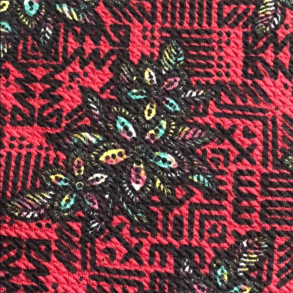 LulaRoe Amelia Dress Size Medium NWT Red/Floral - Picture 5 of 5